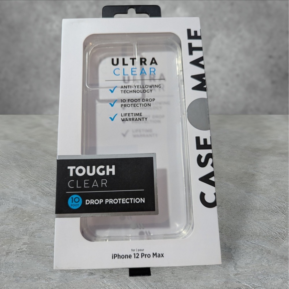 L3. Case-Mate Tough Clear Case for‎ Apple iPhone 12 Pro Max See Full Description